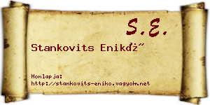 Stankovits Enikő névjegykártya